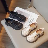 Zapatos planos versátiles transpirables antideslizantes para niñas, calzado de cuero para niños, moda y cómodo, estilo coreano, Otoño, 2024 - details 2