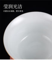 Taza individual cubierta de esmalte, tamaño cerámico de 300 ml, cuenco tritalento extra grande, juego de té Kung Fu para uso doméstico - details 13