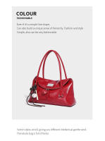Bolso de hombro rojo de gran capacidad para mujer, nuevo y versátil - details 7