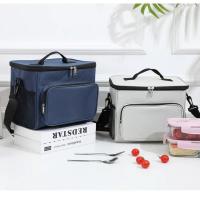 Bolsa de almuerzo aislada grande para hombres y adultos, caja de almacenamiento de alimentos calientes, térmica, fresca - details 5