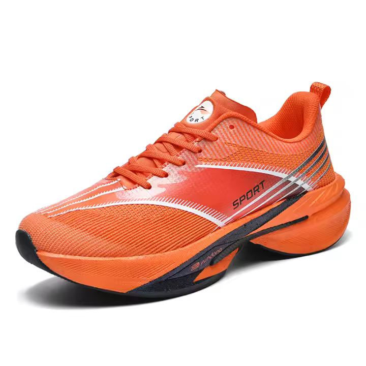 Nuevos zapatos de superficie de malla transpirable de verano, zapatos para correr con zapatos de amante de placa de carbono realmente calientes - 1