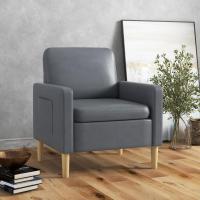 Sofá Moderno de Poliéster con 2 Bolsillos Azul Claro 200 kg de Carga Para Dormitorio Oficina - details 10
