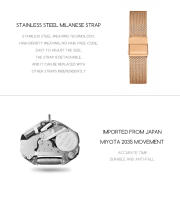 Reloj de cuarzo para mujer 2025 - Diseño Vintage Italiano con Cuarzo Japonés de Alta Precisión, Cuadrante Cuadrado Minimalista, Acero Inoxidable Ajustable y 30M Resistente al Agua - Regalo Elegante para Cumpleaños y Celebraciones (Estilo Nórdico) - details 7