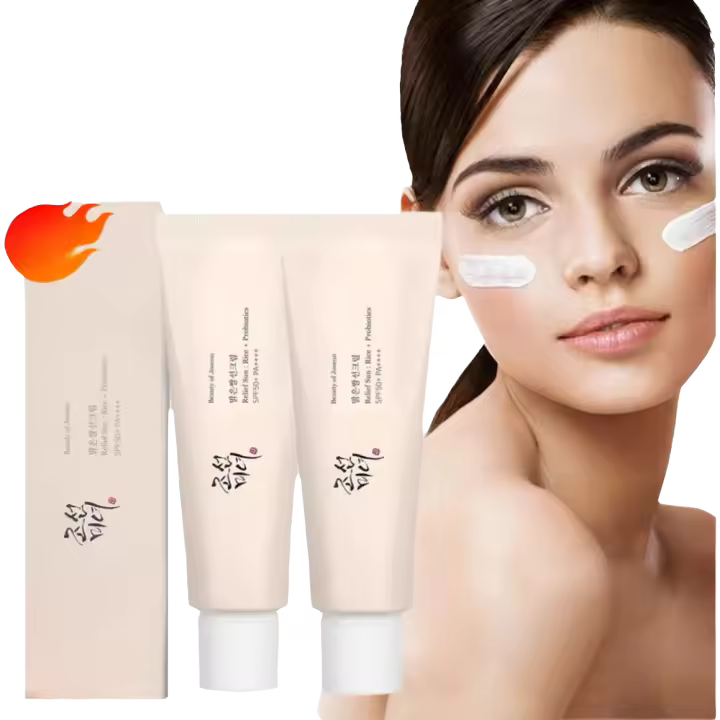 2 uds SPF50 + protector solar crema probiótica de arroz coreano blanqueamiento de la piel Anti UV bloqueador solar loción solar hidratante - 1