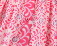 Ropa de mujer estilo europeo y americano de vacaciones vestido casual suelto con estampado largo con cuello en V - details 5