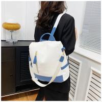 Mochila impermeable de tela Oxford con costuras para mujer, antirrobo, cremallera trasera, mochila escolar para niñas, mochila informal de viaje de un solo hombro - details 12