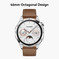Caliente HUAWEI Watch GT 4 B19L 46mm Bluetooth Smartwatch 1.43 "Pantalla AMOLED Correa de cuero - Marrón - details 1
