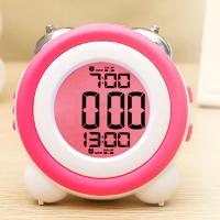 Bonito reloj despertador con luz nocturna, atenuación continua, Led, Digital, Control de programa inteligente para niños y niñas - details 3