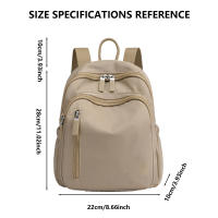 Mochila informal de moda para mujer, cierre de cremallera con correas de hombro fuertes, perfecto para el uso diario de la escuela - details 3