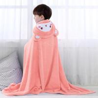 Toalla de baño para niños, poncho de secado rápido, albornoz de terciopelo coral con capucha para bebé - details 1