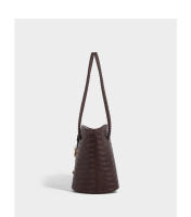 Nuevo bolso de hombro tejido retro para mujer, bolso tipo cubo, bolso tipo cesta de verduras portátil para vacaciones junto al mar - details 31