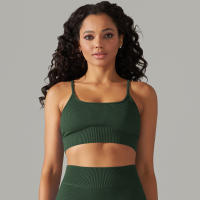 Hamidou-Sujetador deportivo Sexy para mujer, ropa interior deportiva a prueba de golpes, almohadilla extraíble para el pecho, para gimnasio, entrenamiento, Fitness, correr, Tops de realce - details 37