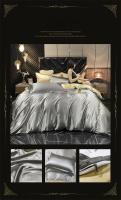 Juego de cama de seda Mulberry, Funda nórdica de seda con sábanas de tamaño Queen, Juego de cama King - details 22