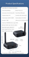 Transmisor y receptor de Audio 3 en 1 con Bluetooth 5,3, compatible con USB, UDisk Play, 3,5mm, AUX, estéreo, HIFI, sin pérdidas, adaptador inalámbrico de música - details 9