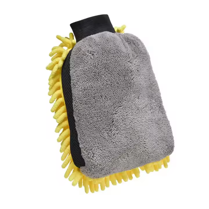 Guante de Lavado de Coche de Coral Suave Multifuncional Grueso para Limpieza, Antiarañazos, Cepillo de Detalles de Cera de Coche - 1