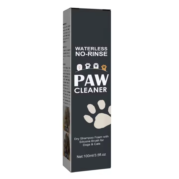 Champú de Espuma para Mascotas sin Agua Cepillo de Silicona para Limpieza de Patas de Perros, Gatos, Conejos, Caballos Suministros para Mascotas - 1