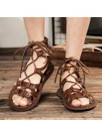 Zapatos de cuero de los hombres de estilo romano, zapatillas casuales, suaves y cómodas, sandalias de playa al aire libre, verano Nuevo - details 13