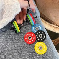 Llavero de Barra de Silicona DlY Regalo de Gimnasio con Encanto de Bolsa y Colgante de Peso - details 2