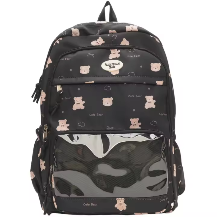 Niñas, mijo, mochila escolar, gran capacidad, estudiante, ocio, mochila, mochila, oso, lindo - 1