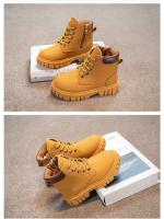 Botas Cortas De Cuero Para Niños Y Niñas Moda Comodidad Deportivas Casuales Antideslizantes Invierno Talla True Fit Para Edad 7-13 Unisex - details 6
