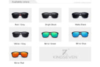 KINGSEVEN-gafas de sol polarizadas para hombre y mujer, lentes UV de diseño de marca, a la moda, novedad de 2023 - details 2