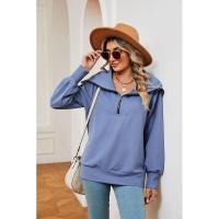 Sudadera con capucha de mujer de manga larga de moda de invierno con - details 19
