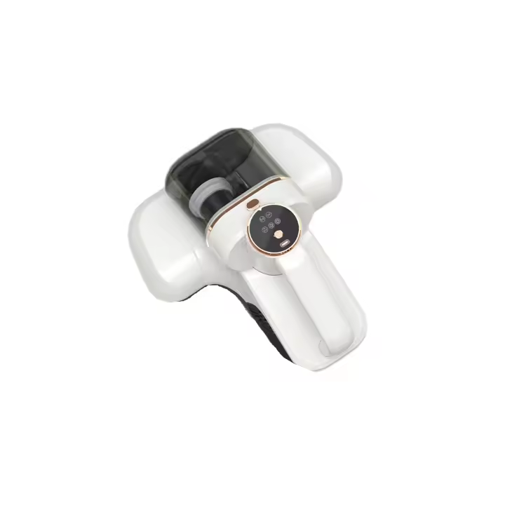 Aspiradora de mano inalámbrica antiácaros de 150 W, limpiadora de colchones UV antiácaros de 10 kPa, con filtro de doble taza, elimina el 99,99 % de ácaros y bacterias en camas, almohadas, sofás, colchones y alfombras. Ideal para desinfección (blanco). - 1