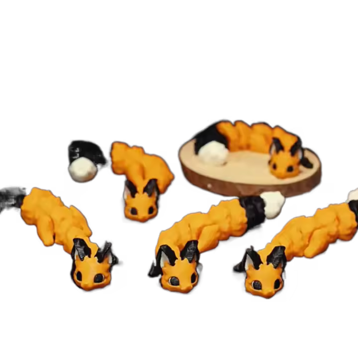 Columpio conjunto, modelo de Animal impreso en 3D, juguete móvil, creativo, adorno de Animal simulado, simulación de Animal Flexible - 1