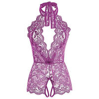 Conjunto de Lencería de Encaje para Mujeres Monos de Cintura Abierta con Tirantes - details 32