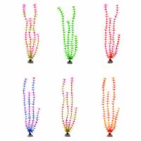 Adornos de accesorios de Acuario, plantas acuáticas biónicas de 6 colores, decoración de Acuario, 1 unidad - details 0