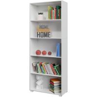 Estantería Vela Blanca 190x60x28cm 5 Estantes Librería Biblioteca Mueble Organizador Oficina - details 4