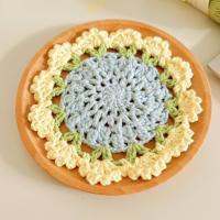 Kit de posavasos de ramo de rosas tejido a manodiyManteles individuales terminados - details 24