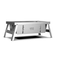 Estufa de leña de picnic de acero inoxidable para el hogar plegable portátil para acampar al aire libre, estufa de barbacoa desmontable - details 3