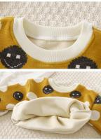 Suéter de Terciopelo de Peluche para Niños Ropa de Invierno Gruesa con Estampado - details 7