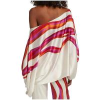Conjunto de Pijama de Satén Impreso para Mujeres 2 Piezas, Hombro Descubierto, Pantalones Largos, Top de Cama Decoración del Hogar - details 24