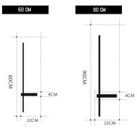 Lámpara LED de pared impermeable para exteriores, iluminación larga moderna para balcón, pasillo, puerta de villa, jardín - details 8
