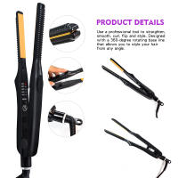 Plancha y rizador de pelo 2 en 1, Mini plancha plana, herramientas de estilismo, rizador de pelo de cerámica, rizador corrugado - details 9