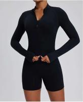 Conjunto deportivo USTADO de 2 UDS Yoga TRE para mujer, sujetador de entrenamiento transpirable Fiess, camiseta corta de manga larga para gimnasio, parte inferior ajustada para acampar - details 56