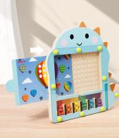 Laberinto magnético de colores Juguetes educativos Montessori de madera para clasificar Perlas magnéticas Laberinto Puzzle Tablero de dibujo Actividades de aprendizaje temprano Regalos para niños - details 4