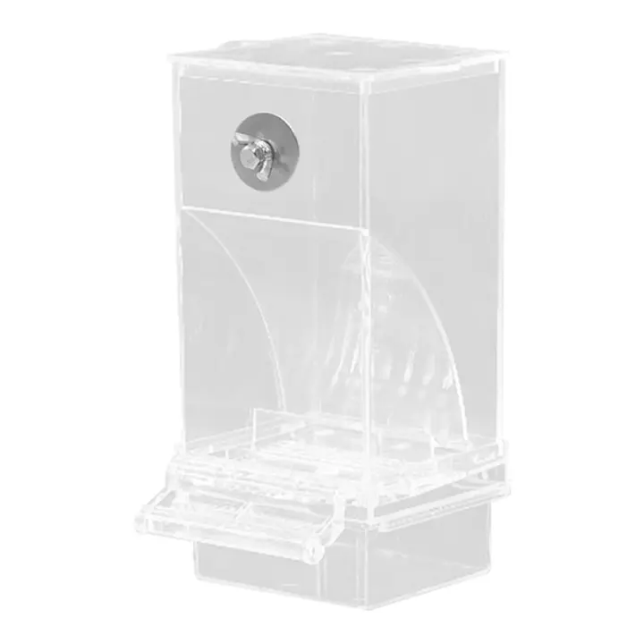 Comederos transparentes para pájaros, Alimentador automático para loros, bebedero para semillas, contenedor de comida, jaula para periquitos pequeños y medianos - 1