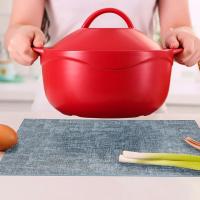 Mantel Individual de estilo nórdico fácil de limpiar, vajilla Rectangular de cuero PU, tapete antideslizante resistente al calor para platos, 4 Uds. - details 9