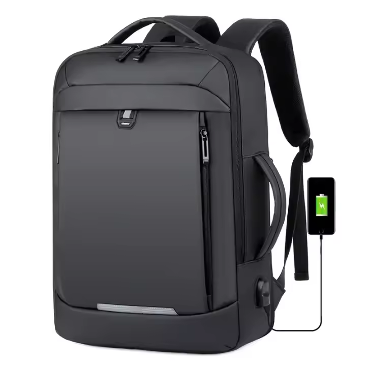 Mochipa para ordenador portátil expandible para hombre, Bolsa impermeable Negra para Notebook, 16 pulgadas, 17 pulgadas, mochila de trabajo multimoción para Negocios - 1