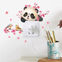 Pegatina de Pared Decorativa HonC con Diseño de Panda y Pájaros de Dibujos Animados para Habitación de Niños Material de PVC Poli Vínilo Autoadhesivo y Reutilizable - details 2