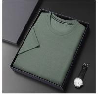 Polo de manga corta para hombre, camiseta de manga corta de algodón con cuello redondo y empalme a la moda de Polot liso con gofres, para uso diario - details 17