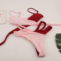 2025 Nuevo Traje De Baño, Europa Y Estados Unidos Sexy Correas, Bikini Dividido En Dos Tonos. - details 3