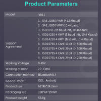 Escáner de Coche Bluetooth 5.4 Lector de Códigos de Fallos de Motor Chip OBD2 - details 5