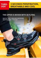 Zapatos de Satén Indestructibles para Hombres Botas de Trabajo de Acero Antideslizantes Transpirables a Prueba de Agujas Ligeras y Cómodas - details 11