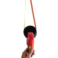 Con luces, correa doble para caminar para perros, cuerda de rotación retráctil doble de plástico ajustable, reflectante de nailon - details 9