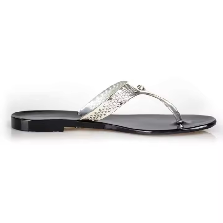 Zapatos, moda mujer, chanclas de gelatina de playa, sandalias planas de PVC, zapatillas, verano 2023 - 1