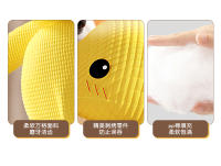 Juguete de Pato de Peluche Amarillo Resistente a Mordiscos, Alivio del Aburrimiento, Arte Sonoro para Mascotas - details 2